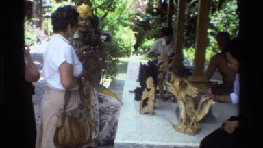 1984: Dragon-like Animal Sculpture Made With Natural Materials Displayed