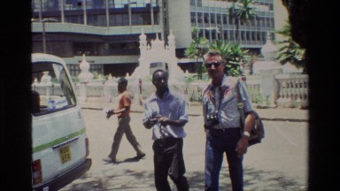 1983: Tourist Exploring the Streets of Nairobi, Kenya