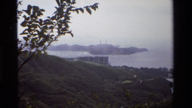 1984: the all around view of the mountains and water from the top HONG KONG