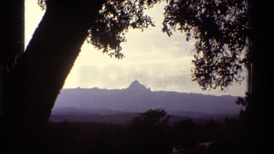1983: Distant Mountain Viewed from Shaded Area KENYA