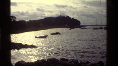 1983: Ocean Bay with Small Boats and a Dock KENYA
