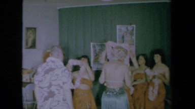 1961: Welcoming Guest with Flowers California
