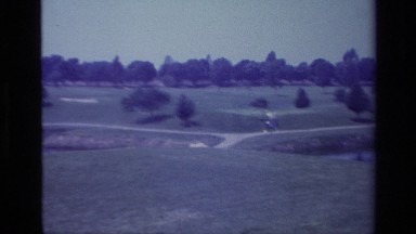 1977: playing in a big green. LAGUNA BEACH CALIFORNIA