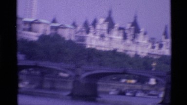 1969: big buildings and nature,around the river LONDON ENGLAND