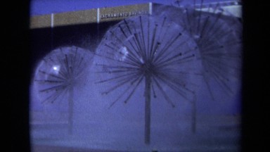 1969: Large Multi-Head Sprinkler Displays in a Courtyard or Square