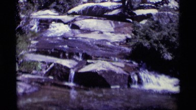 1975: A Beautiful Stream of Water Winds Through the Rocks Minaret Wilderness