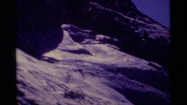 1975: a steep rocky slope in the desert at daytime MINARET WILDERNESS CALIFORNIA
