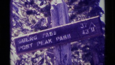 1975: signage on the high-plains MINARET WILDERNESS CALIFORNIA