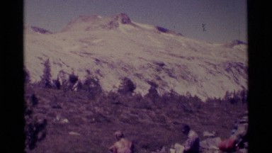 1975: the group of people in a encampment MINARET WILDERNESS CALIFORNIA