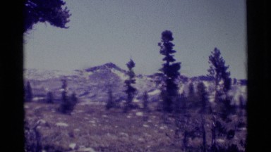 1975: view of mountains in the distance MINARET WILDERNESS CALIFORNIA