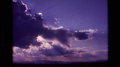 1972: streams of light break through clouds and illuminate the day IDAHO
