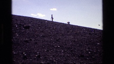 1972: children climb a hill IDAHO