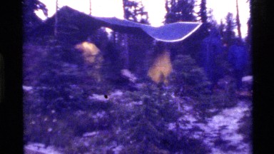 1972: camping in the rainy forest with friends HOLLAND LAKE MONTANA