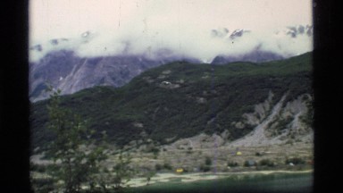 1977: nice view of lake which is located under the mountain GLACIER BAY ALASKA