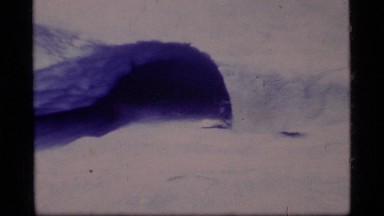 1977: a man surviving the arctic cold GLACIER BAY ALASKA
