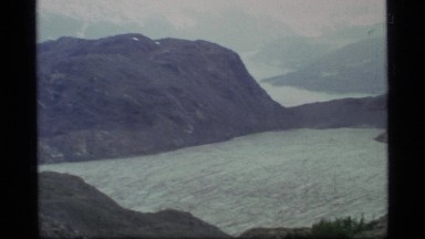 1977: the nice view of lake under the mountain GLACIER BAY ALASKA
