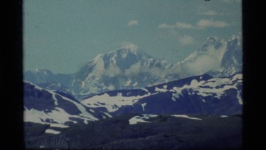 1977: excellent view of mountains GLACIER BAY ALASKA