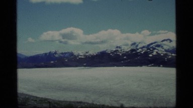 1977: sky-kissing high snow mountain GLACIER BAY ALASKA