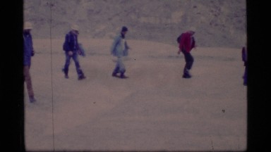 1977: number of people crossing the ice covered area GLACIER BAY ALASKA