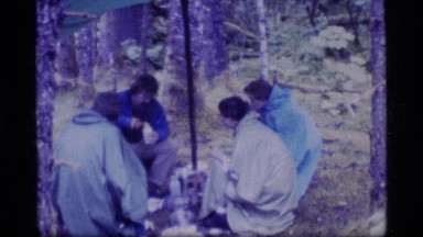 1977: a small group of people enjoying their picnic GLACIER BAY ALASKA
