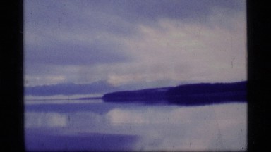 1977: gentle ripples flow over the surface of a large lake GLACIER BAY ALASKA