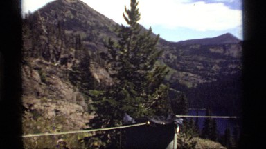 1977: beautiful view of hills SAPPHIRE LAKE MONTANA