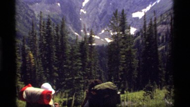 1977: A Panoramic View of a Valley from the Top of a Mountain in Sapphire Lake, Montana