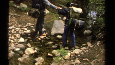 1978: friends are enjoyed their vocation in forest LAKE TAHOE CALIFORNIA