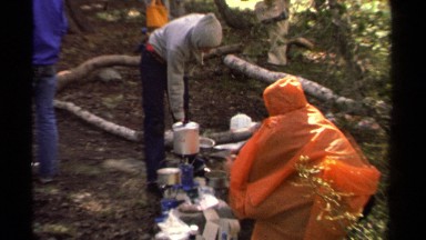 1978: making some hot beverage and selling it to the others happily LAKE TAHOE