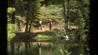 1978: walking past the water LAKE TAHOE CALIFORNIA