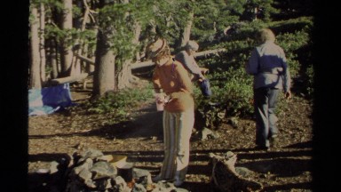 1978: a group of people hanging out in woods LAKE TAHOE CALIFORNIA