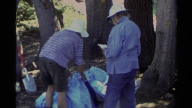 1978: trying to set up a tent LAKE TAHOE CALIFORNIA
