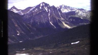 1979: scenic perspective across a mountain valley with glacial trackways