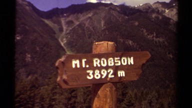 1979: Mount Robson Mountain on a Sunny Day British Columbia Canada