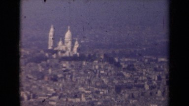 1939: Bird's Eye View of a Basilica in Paris France