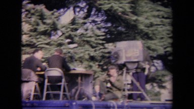 1967: Ronald Reagan Inauguration People Walk Down Street at Event Filmed