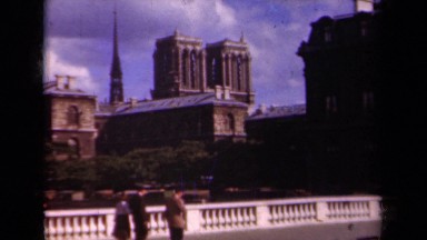 1939: pedestrians walking peacefully on the sidewalk PARIS FRANCE