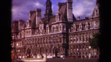 1939: view of a large building with many structural components PARIS FRANCE
