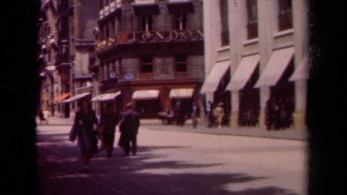 1939: day in the life of a city street PARIS FRANCE