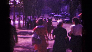 1939: sunday afternoon strolling people leisure play PARIS FRANCE