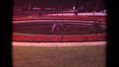 1939: short color shot of a plaza during the day. PARIS FRANCE