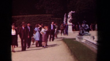 1939: afternoon strolling around the park PARIS FRANCE