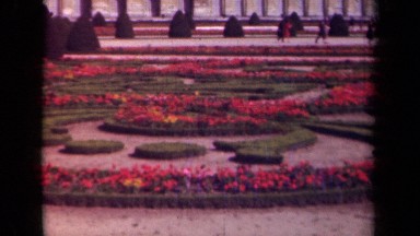 1939: the awesome garden with flower blossoms of different colors PARIS FRANCE
