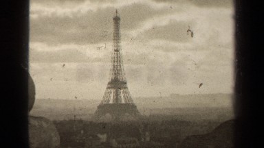1947: a view of the eiffel tower in paris PARIS FRANCE
