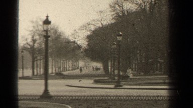 1947: people walking and cars passing PARIS FRANCE