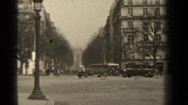 1947: street scene in a central european city square of the early 1930s PARIS