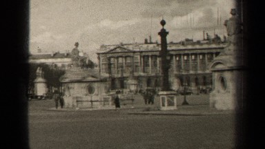 1947: cars speeding down the road PARIS FRANCE