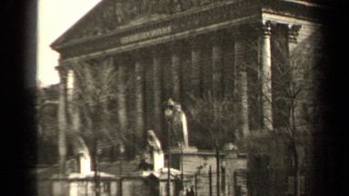 1947: statue at garden PARIS FRANCE