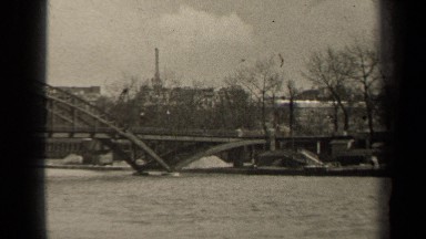 1947: a huge bridge on the top of the sea water with no one around PARIS FRANCE