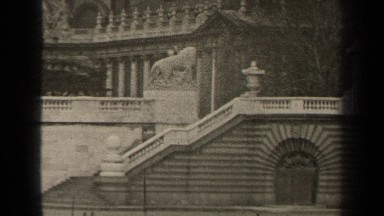 1947: a long arched bridge sits over a flowing river in a city PARIS FRANCE